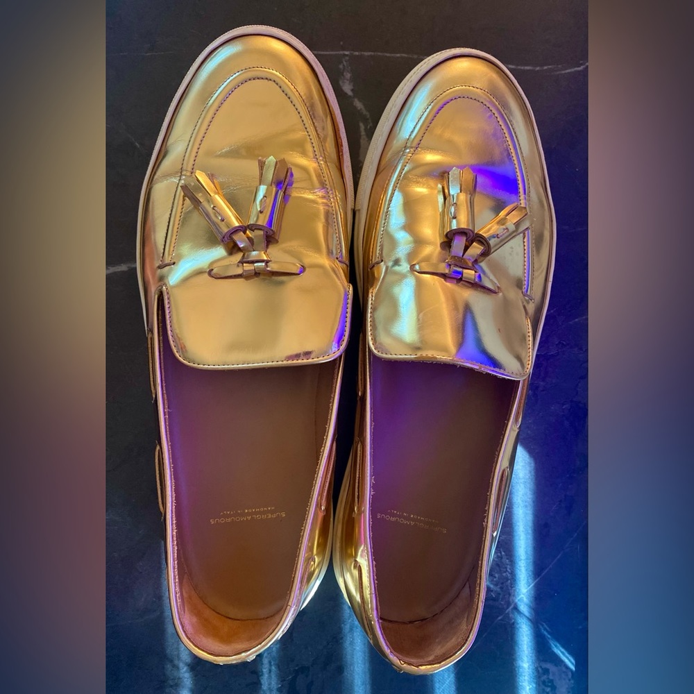 “Superglamourous” men’s designer loafers • rare • handmade in italy